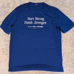 Boston 10K for Women Sport-Tek Blue Tee